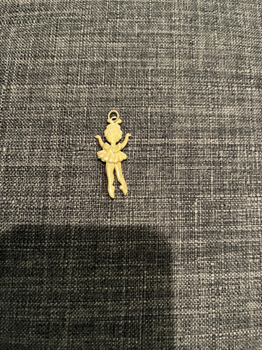 Avon Gold Ballerina Charm Pendant